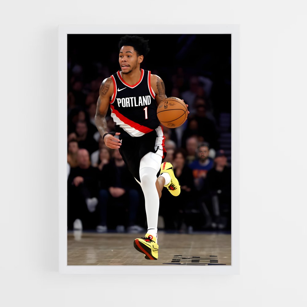 Poster Dunk Électrique – affiche Basketball (vue 3)